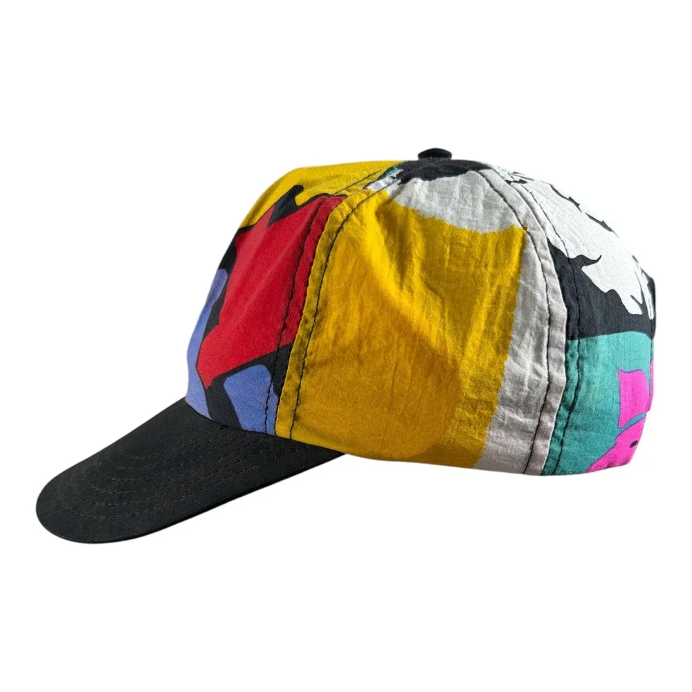 Vintage Jams World Snapback Hat Mens OS AOP All Over Geometric Print Made in USA